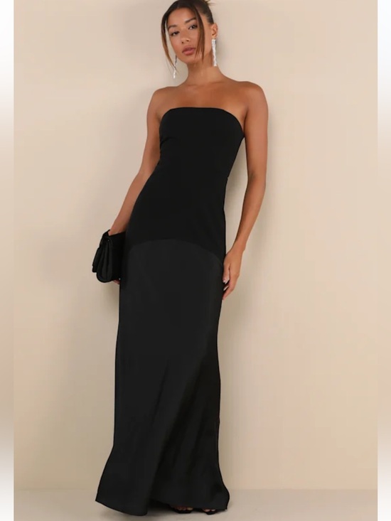 Lulus Dresses & Skirts - New Lulus Compelling Style Strapless  Dress - Classic Evening Gown Sz XL
